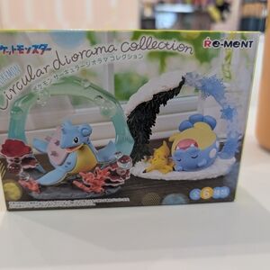 Re-Ment Pokémon Circular Diorama Collection Display Set - Blue & Yellow